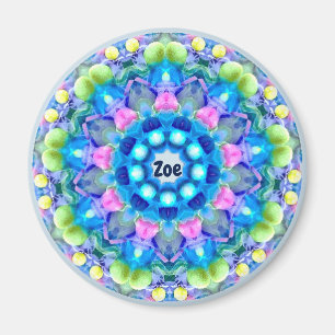 Aimant ZOE ~ Motif de Pâques personnalisé Fractal ~