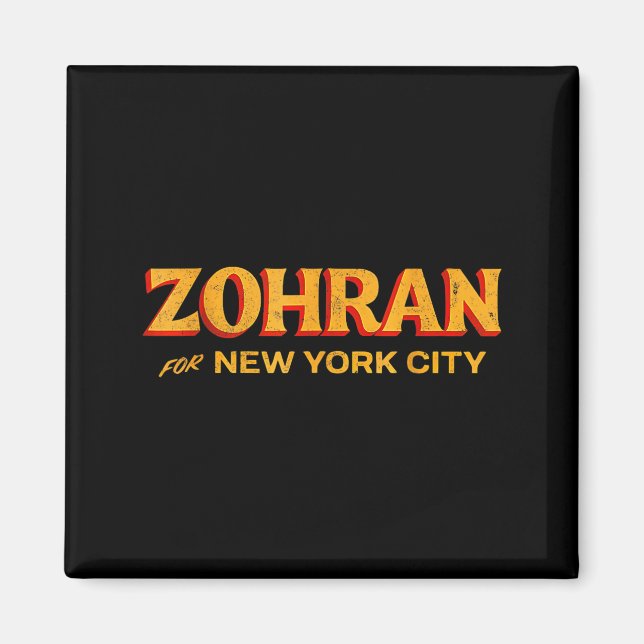 Aimant Zohran Mamdani For Nyc Mayor Funny Cool Trendy Pro (Devant)