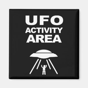 Aimant zone d'activité UFO, conception geek