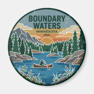 Aimant Zone de canotage sauvage de Boundary Waters Minnes