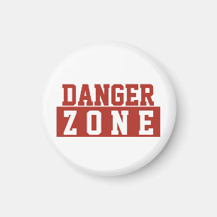 Aimant Zone de danger / Minimaliste Moderne Simple Rouge