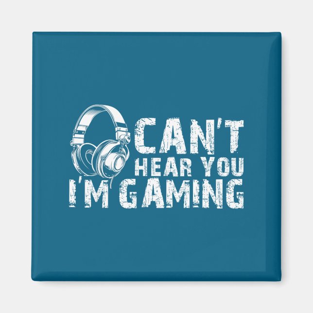 Aimant Zone de jeu Focus Gamer Tee Citation drôle  (Devant)