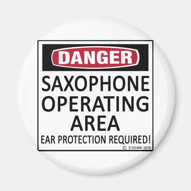 Aimant Zone d'exploitation Saxophone (Devant)