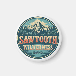 Aimant Zone sauvage de Sawtooth Idaho Montagne Randonnée