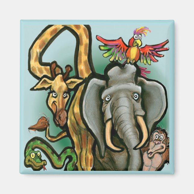 Aimant Zoo Animaux (Devant)