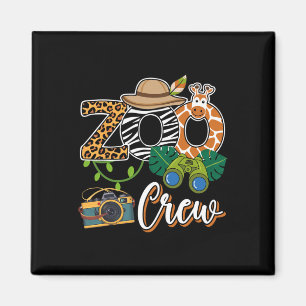 Aimant Zoo Giraffe Crew Safari Animal Zoo Keeper Enfants