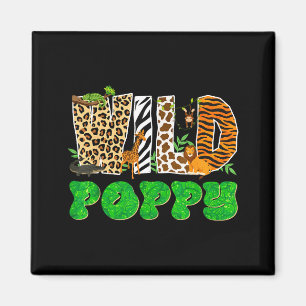Aimant Zoo Safari Animal Anniversaire Correspondance Fami