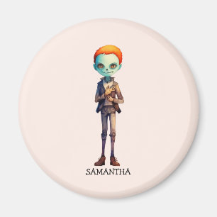 Aimant Zoombie Halloween personnalisé