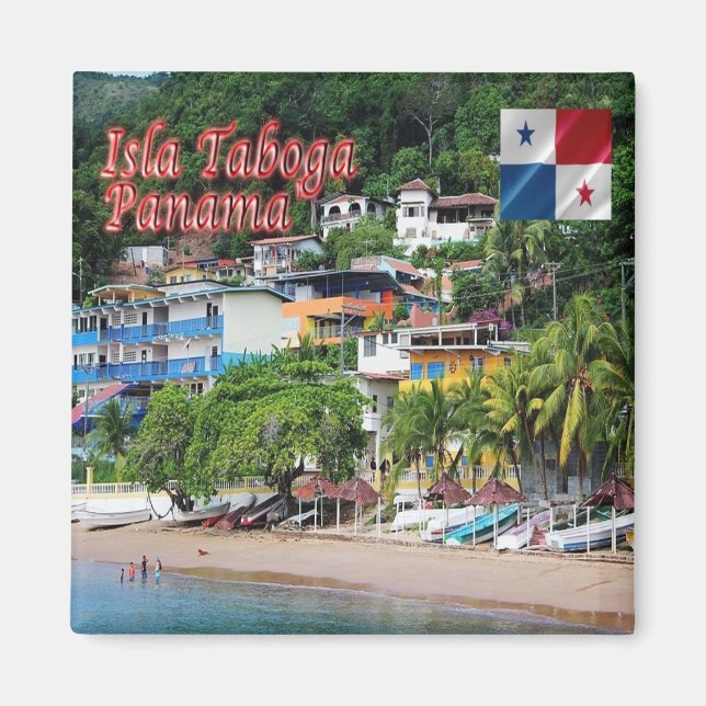 Aimant zPA007 PANAMA, île de Taboga, Amérique, Frigo (Devant)