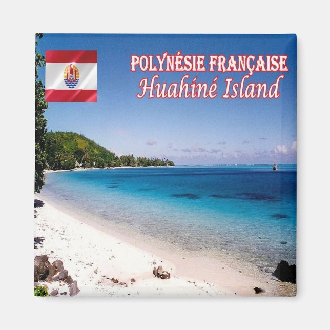 Aimant zPF010 HUAHIINE ISLAND, Polynésie française, Frigo (Devant)