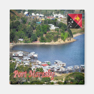 Aimant ZPG004 MORESBY, Papouasie-Nouvelle-Guinée, Océanie