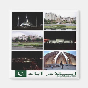 Aimant zPK003 collage de ISLAMABAD, Pakistan Asie, Fridge