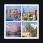 Aimant zPL009 KRAKOW, Pologne, Europe, Fridge<br><div class="desc">Vous y trouverez le souvenir de vos vacances. Cette catégorie contient des aimants frigorifiques de nombreux endroits en Europe. (zPL009 KRAKOW, Pologne, Europe, aimant frigo). Amaze amis et parents avec les souvenirs uniques de votre voyage. Essaie-nous ! #LeoPepeDesign - rivière vistula, couvent de soeurs norbertines, château de wawel de la...</div>