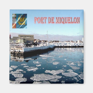 Aimant zPM006 SAINT PIERRE Et MIQUELON, Port, Réfrigérate