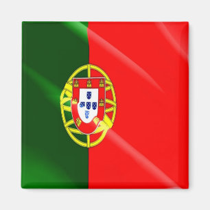 Aimant zPT002 PORTUGAIS agitant DRAPEAU PORTUGAL, Frigo