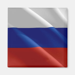 Aimant zRU002 RUSSE agitant DRAPEAU RUSSE, Frigo