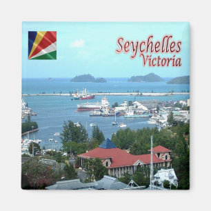 Aimant zSC018 VICTORIA, Port, Seychelles, Afrique, Réfrig