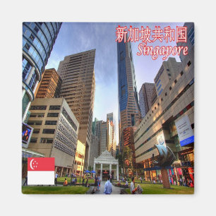 Aimant zSG012 SINGAPORE Raffles Place LION CITY, Fridge