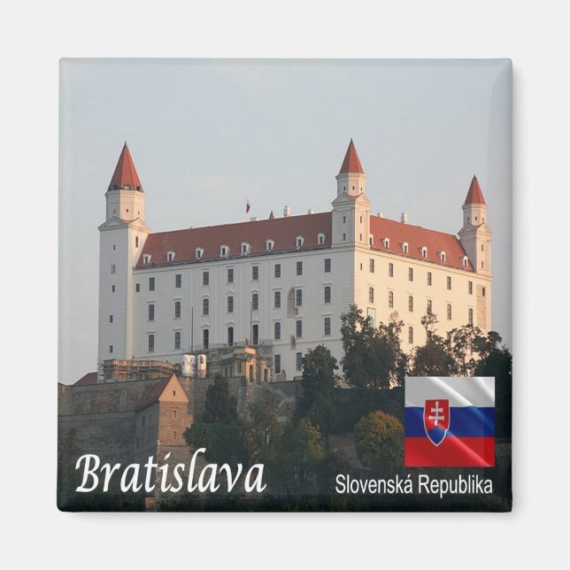 Aimant zSK007  BRATISLAVA CASTLE, Slovakia Europe, Fridge (Devant)