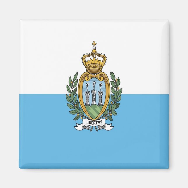 Aimant zSM001 SAN MARINO FLAG, Europe, Frigo (Devant)