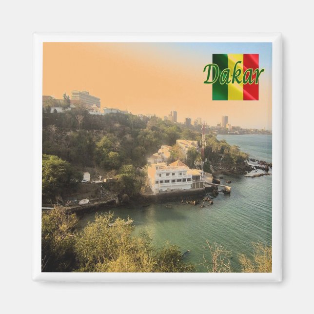 Aimant zSN004 DAKAR, Sénégal, Afrique, Frigo (Devant)