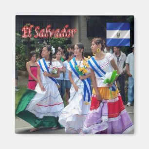 Aimant zSV007 EL SALVADOR, Fiestas Patrias, Amérique, Réf