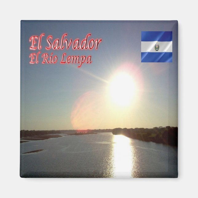 Aimant zSV009 EL SALVADOR, El Río Lempa, Réfrigérateur (Devant)