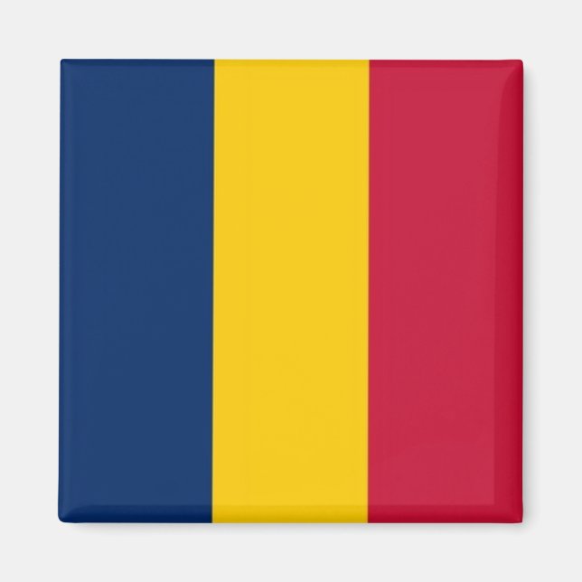 Aimant zTD001 CHAD, Drapeau, Afrique, Réfrigérateur (Devant)