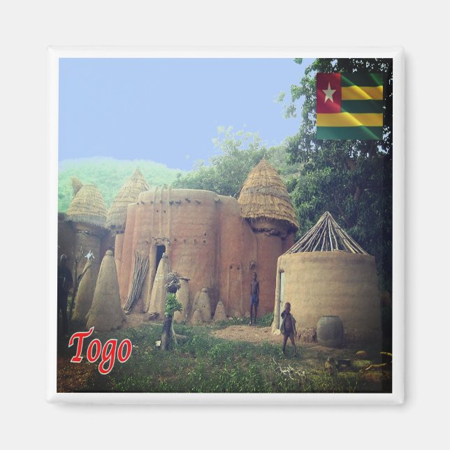 Aimant zTG008 TOGO, Taberma House, Africa, Fridge (Devant)