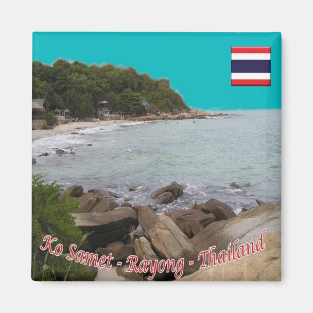 Aimant zTH021 KO SAMET près de Rayon, Thaïlande, Asie, Fr (Devant)