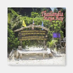 Aimant zTH023 MAYA BAY dans la côte de Krabi, Thaïlande,