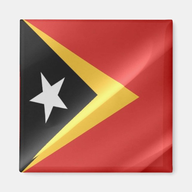 Aimant zTL002 agitant le DRAPEAU du Timor oriental (Devant)