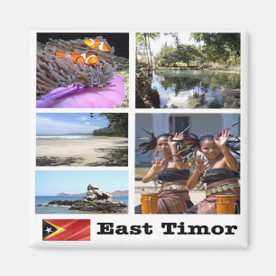 Aimant zTL003 EAST TIMOR collage TIMOR-LESTE, Frigo