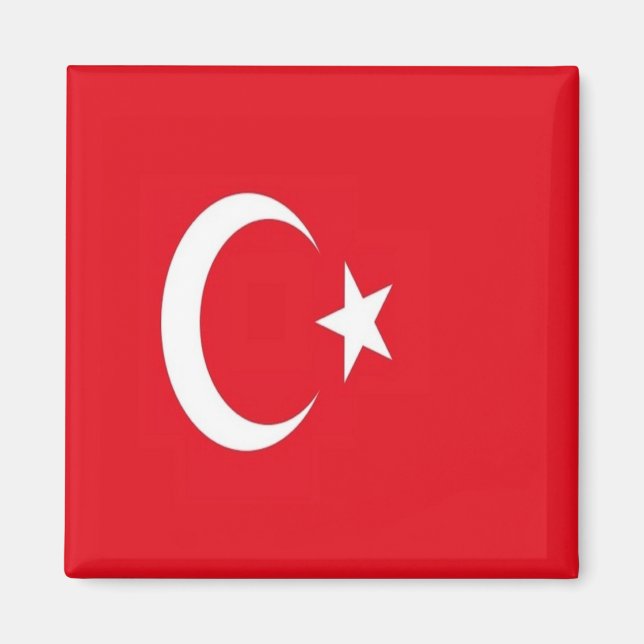 Aimant zTR001 DRAPEAU TURC TURQUIE, Réfrigérateur (Devant)