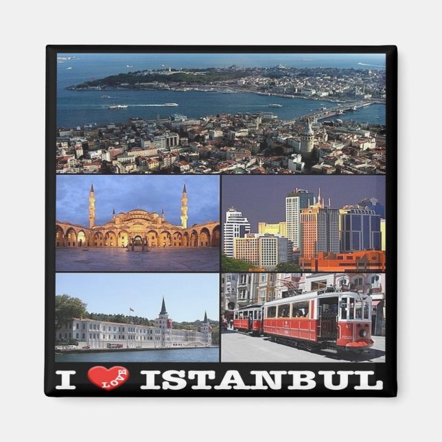 Aimant zTR012 ISTANBUL "I LOVE", Turquie, Europe, Fridge (Devant)