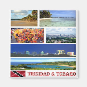 Aimant zTT003 TRINIDAD Et TOBAGO, Mosaïque, Amérique, Fri