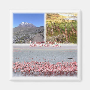 Aimant zTZ019 TANZANIE, Mosaïque, Afrique, Réfrigérateur