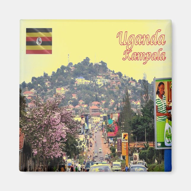 Aimant zUG008 KAMPALA, banlieue, Ouganda, Afrique, réfrig (Devant)