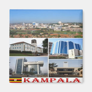 Aimant zUG010 KAMPALA Mosaic, Afrique, Ouganda, Fridge