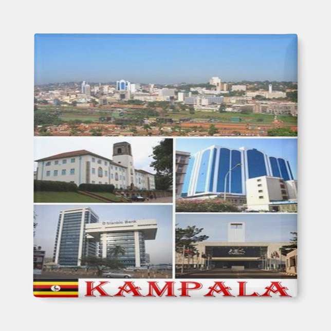 Aimant zUG010 KAMPALA Mosaic, Afrique, Ouganda, Fridge (Devant)