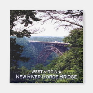 Aimant zUS018 NEW RIVER GORGE BRIDGE, Virginie, Fridge