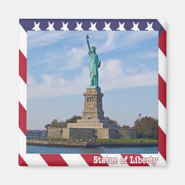 Aimant zUS098 STATUE OF LIBERTY, New York City, Fridge (Devant)