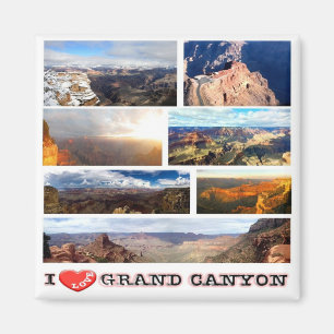 Aimant zUS150 GRAND CANYON I Love, Mosaïque, Réfrigérateu