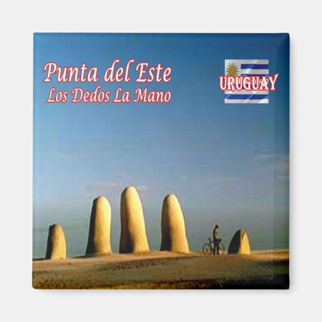 Aimant zUY004 URUGUAY, Punta del Este Poignées, Réfrigéra (Devant)