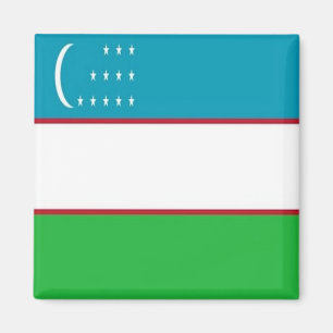 Aimant zUZ001 UZBEKI FLAG, Ouzbékistan, Réfrigérateur Asi
