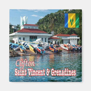 Aimant zVC009 CLIFTON, Saint Vincent Grenadines, Fridge