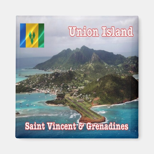 Aimant zVC012 SAINT VINCENT GENADINE, Union Island, Frigo (Devant)