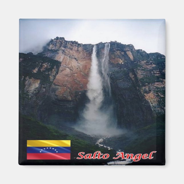 Aimant zVE003 ANGEL FALLS, Venezuela, Amérique, Fridge (Devant)