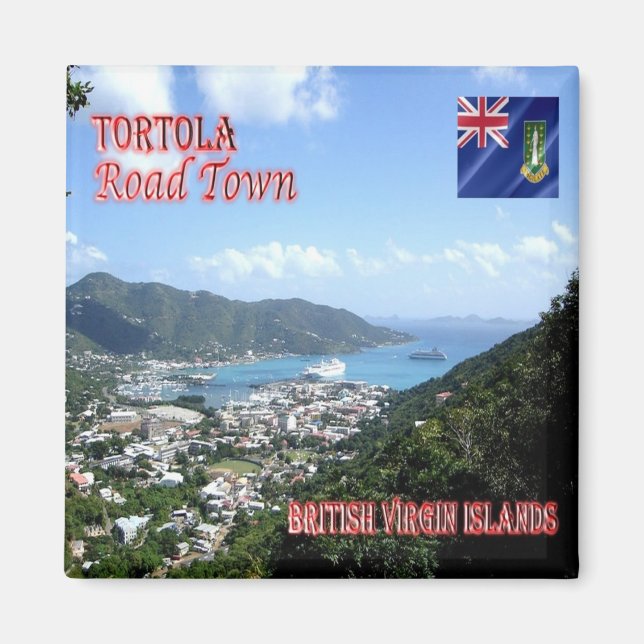 Aimant zVG004 TORTOLA Road Town, British Virgin, Fridge (Devant)