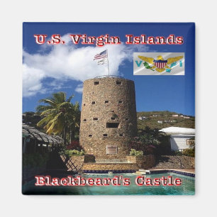 Aimant zVI005 VIRGIN ISLANDS, Château de Barbe Noire, Réf